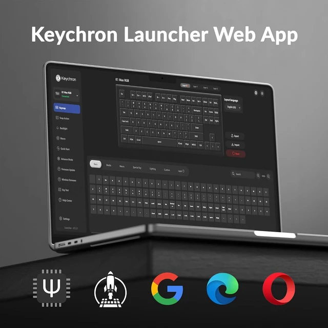 Alt view image 4 of 7 - Keychron K1 Max Ultra Thin QMK/VIA Bluetooth Wireless/USB Wired Custom Mechanical Keyboard, 2.4GHz Hot Swappable TKL Layout RGB Backlight Ergonomic Keyboard with Low Profile Gateron