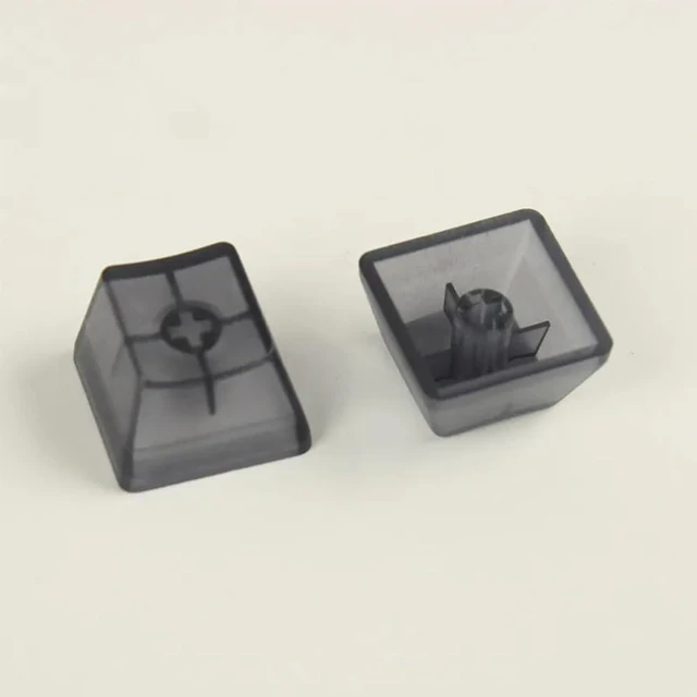Main image of OEM Profile Blank Keycaps ABS Frosted Transparent Translucent 1U R4 Keycap for MX switches Mechanical Keyboard (Transparent Black, 20pcs)