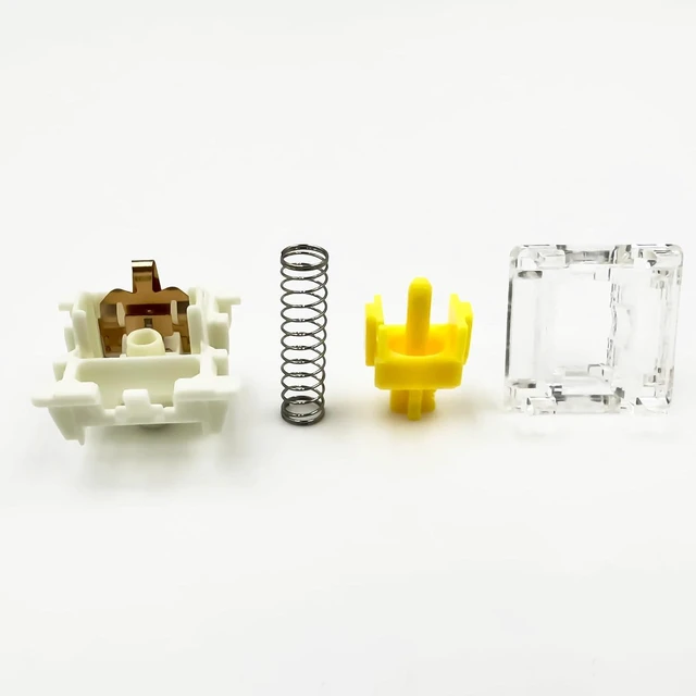 Alt view image 3 of 5 - Zjmehty Gateron G Pro 3.0 Yellow Switches for Mechanical Keyboard,3-Pin 50gf Linear/Pre-Lubed/Pin-Enhanced Switches(90pcs,Yellow,3-Pin)
