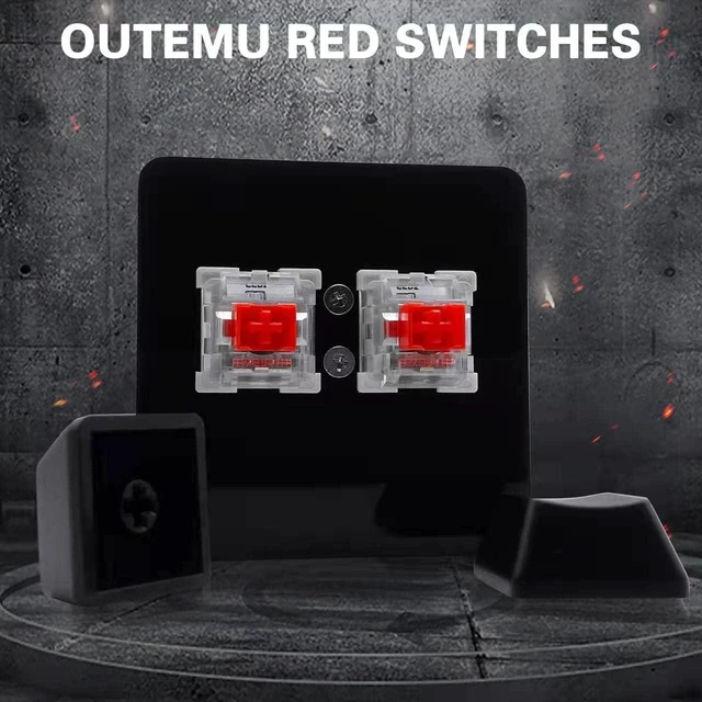 Alt view image 3 of 7 - N/A NONO OSU 2-Key Red axis Gaming Keyboard,Mini Mechanica RGB keypad for macros and Rhythm Games. black