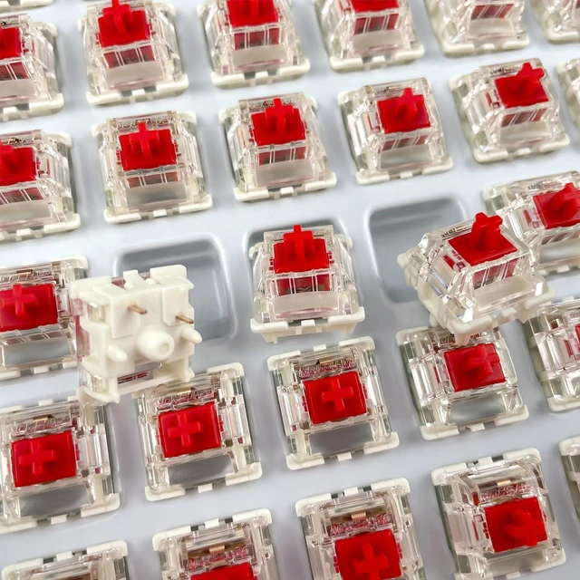 Alt view image 2 of 6 - Gateron 5pin G Brown Pro 3.0 Switches Pre-lubed RGB SMD Linear for Gaming Mechanical Keyboard (72Pcs, Pro Red 3.0)