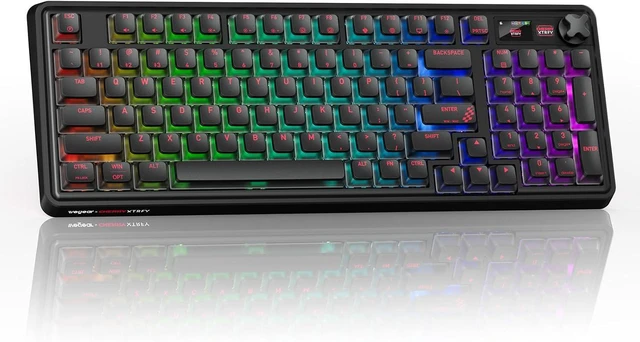 Main image of wegear PIXIU 98 Mechanical Gaming Keyboard with Knob, Cherry MX2A Red Switches, 8K Hz Polling, Tri-Mode Gasket Key-Board for PC/Mac/Laptop, Hot Swappable, PBT, RGB Backlit, 95 Keys