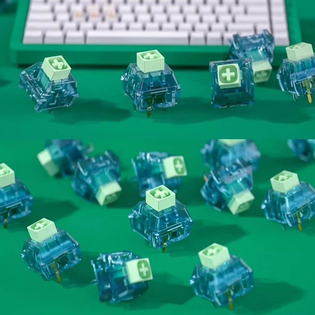Alt view image 6 of 7 - Kailh Box Summer Mechanical Keyboard Switches,5-Pin 50gf Clicky/Speed Typing/Gaming/Waterproof Switches(Summer,36Pcs)