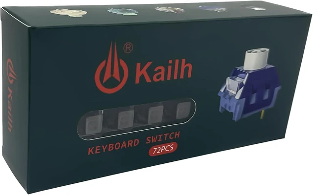Alt view image 7 of 7 - Kailh Box Brown Switches for Mechanical Keyboard,3-Pin 45gf Tactile/Factory Lubed/Dust&Waterproof Switches(Kailh Box Brown,72Pcs)