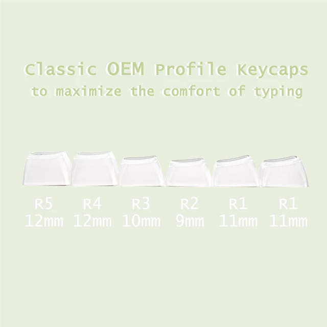Alt view image 6 of 7 - Crystal Jelly Keycaps, White Custom Translucent Keycaps 135 Keys, OEM Profile Keycap, Cute Shine Through Keyboard Keycaps for 61/68/84/87/98/100 Cherry MX Keyboard Mechanical, White