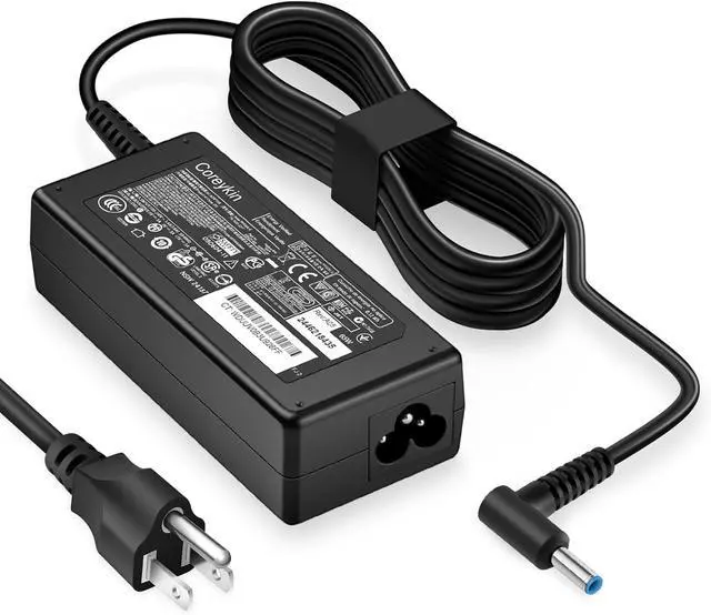 Main image of Charger for HP Laptop Computer Smart Blue Tip, Compatible with Pavilion x360 11 13 15, Elitebook Folio 1040 G1, Stream 13 11 14, 13, Envy x2, and More AC Adapter Power Supply