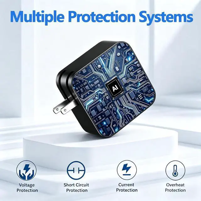 Alt view image 4 of 7 - 65W USB C Charger Compatible with Asus Zenbook 14 13 S13 S Flip 3 Deluxe Duo 14, Fit for Chromebook, Expertbook Laptop, Foldable Plug,Asus Laptop Power Supply