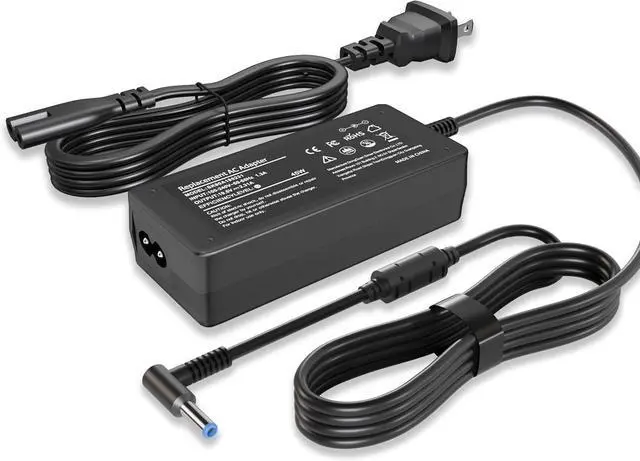 Main image of 45W 19.5V 2.31A for HP Laptop Charger Compatible with HP Pavilion x360 11 13 15, Stream, Envy, ProBook, EliteBook, Spectre, Notebook Series AC Adapter Power Cord (4.5mm x 3.0mm Smart Blue Tip)