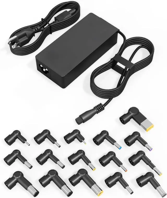 Main image of NELEBUTO 90W Universal Laptop Charger AC Power Adapter Compatible with HP Dell Acer ASUS Lenovo Samsung Toshiba IBM Fujitsu Gateway Notebook Ultrabook Chromebook Power Supply Cord with 16 Tips