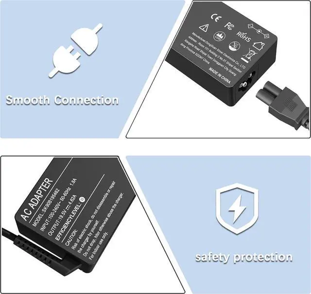 Alt view image 5 of 7 - NELEBUTO 90W Universal Laptop Charger AC Power Adapter Compatible with HP Dell Acer ASUS Lenovo Samsung Toshiba IBM Fujitsu Gateway Notebook Ultrabook Chromebook Power Supply Cord with 16 Tips
