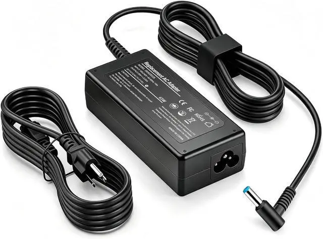Main image of 45W Laptop Charger for HP Laptop Computer Smart Blue Tip,Compatible with HP Pavilion x360 11 13 15 17,Elitebook Folio 1040 G1,Stream 11 13 14,Envy, ProBook,Notebook Series AC Adapter Power Cord