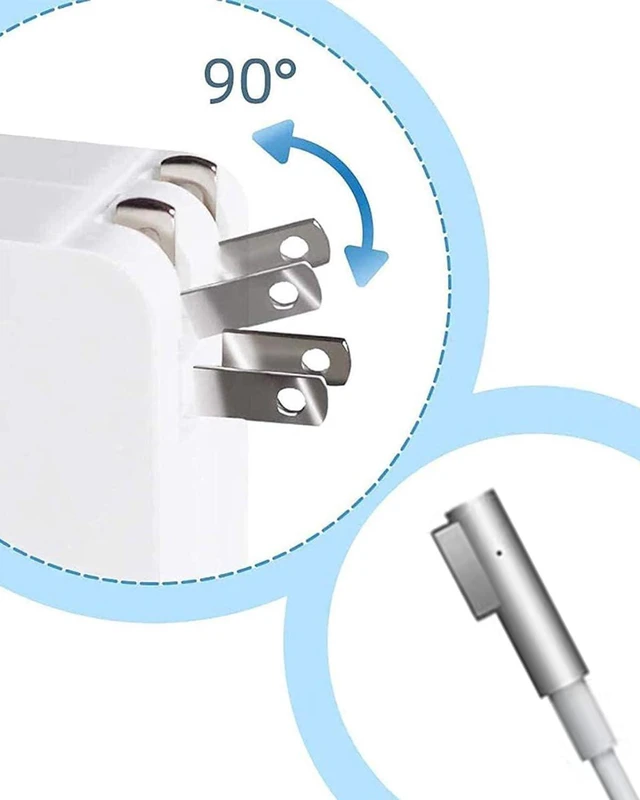 Alt view image 5 of 7 - 60W Charger for MacBook Pro Magnetic 1 L-Tip Before Mid-2012 MacBook Series