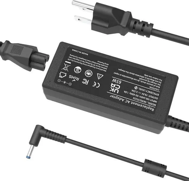Main image of Compatible with 65W 45W HP Laptop Charger 19.5V 3.33A Computer AC Adapter