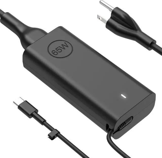 Main image of 65W USB C AC Adapter Laptop Charger Compatible with Dell Latitude 3450 5520 7420 5420 5550 5450 5440 5430 5540 5530 7440 Inspiron 14 16 XPS 13 Chromebook 3100 Computer Type C Power Cord