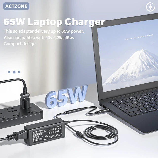 Alt view image 3 of 6 - 45W 65W Charger Compatible with Dell Inspiron 13 14 15 17 Latitude XPS 13