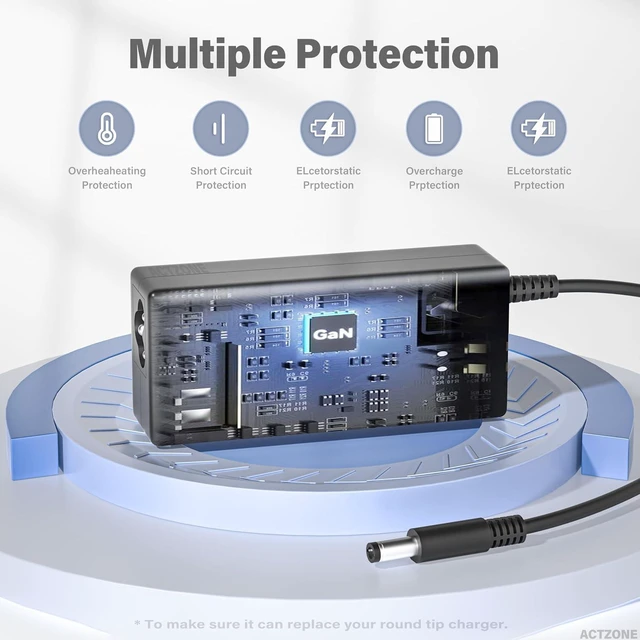 Alt view image 5 of 6 - 45W 65W Charger Compatible with Dell Inspiron 13 14 15 17 Latitude XPS 13