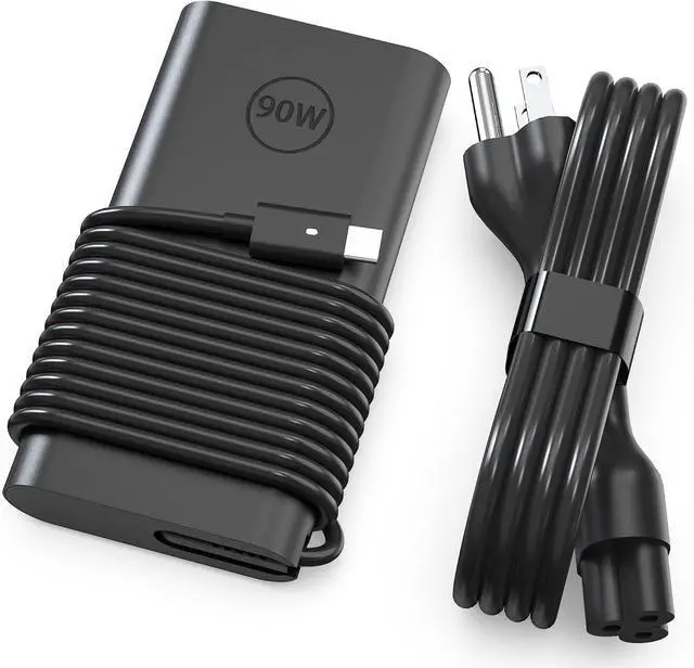 Main image of 90W 65W USB C Type C Laptop Charger Power Adapter for Dell XPS 13 9365 9360 9370 Latitude7420 7320 7390 Latitude 3400,3500, 5289,5300 2in1 Laptops Charger Include Fast Power Cord