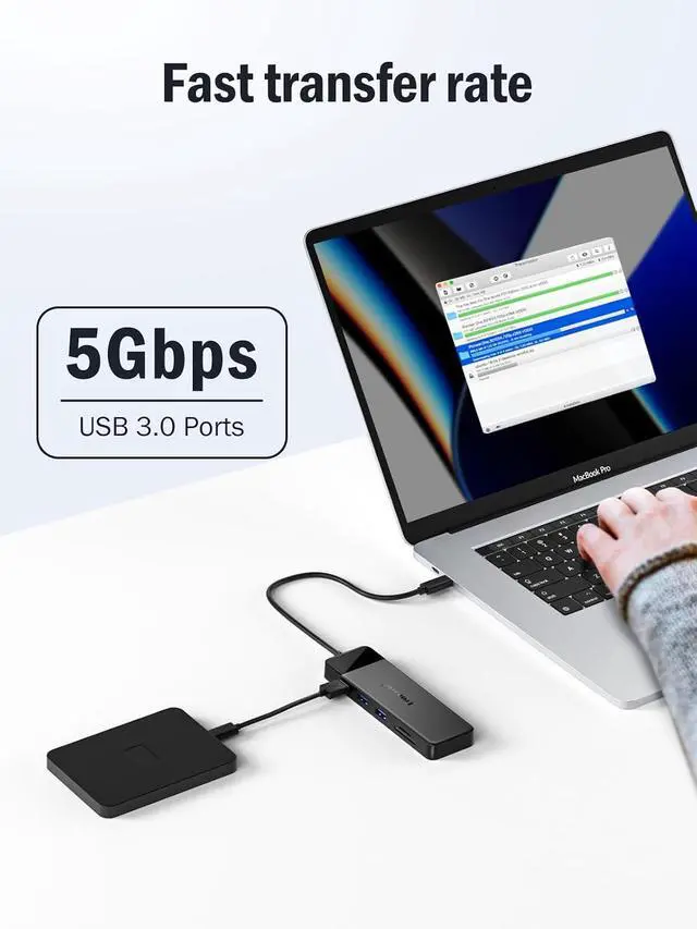 Alt view image 6 of 7 - Lemorele USB C Docking Station for Laptop, 10in1 Triple Display Hub