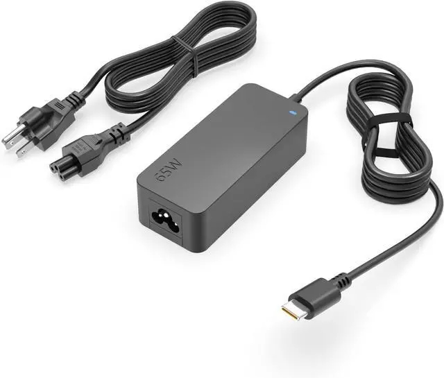 Main image of 65W 45W USB C Charger Compatible with Lenovo ThinkPad T480 T480s T490 T490s T495 T495s T570 T580 T580s E480 E480s E490 E490s E580 E585 E590 E595 Laptop