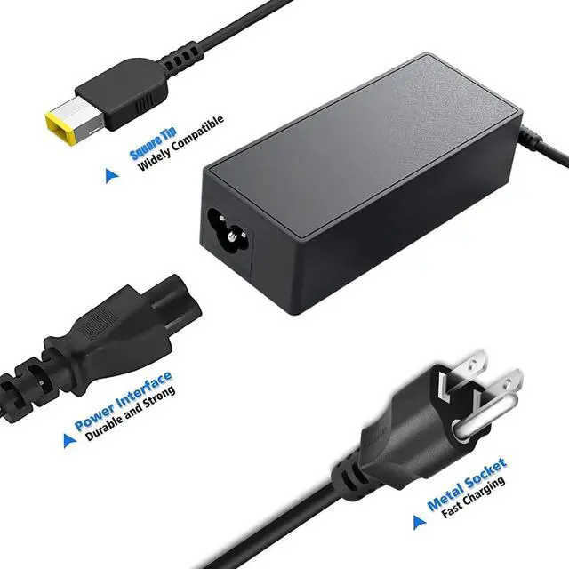 Alt view image 7 of 7 - Replacement for Lenovo Laptop Charger 65W Adapter PowerCompatible with Lenovo Thinkpad T470 T470S T460 E531 E570 E560 L470 L460 L440 T440 T450 T540P X270 X250 X240 ADLX65NLC2A ADLX65NCC3A ADLX65NCC2A