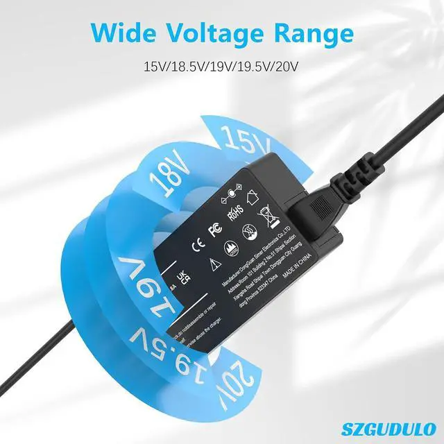 Alt view image 4 of 7 - SZGUDULO 90W Universal AC Adapter Laptop Charger for Dell HP Acer 16 Tips