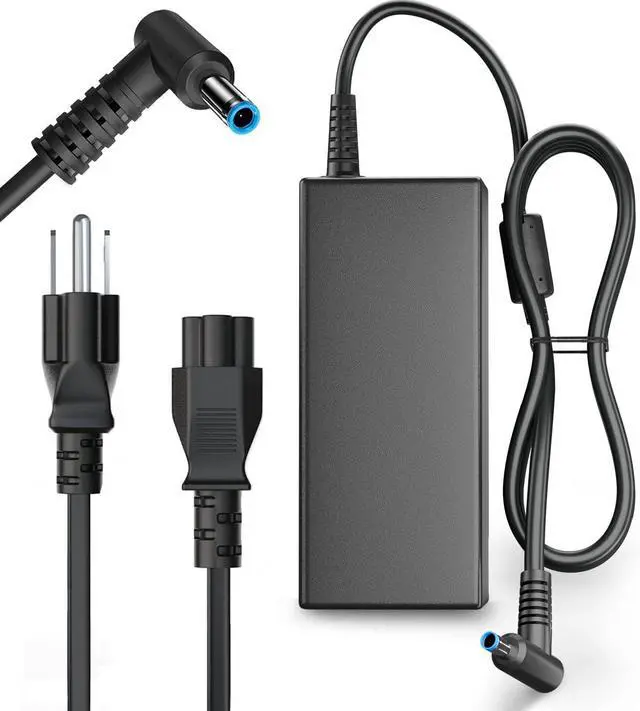 Main image of 65W Laptop Charger for HP Pavilion X360 11 13 14 15 17, Envy 13 15 17 M6 M7, Elitebook Folio 1040 g1, Stream 11 13 14, Spectre X360 13 15, 19.5V 3.33A Power Cord Blue Tip