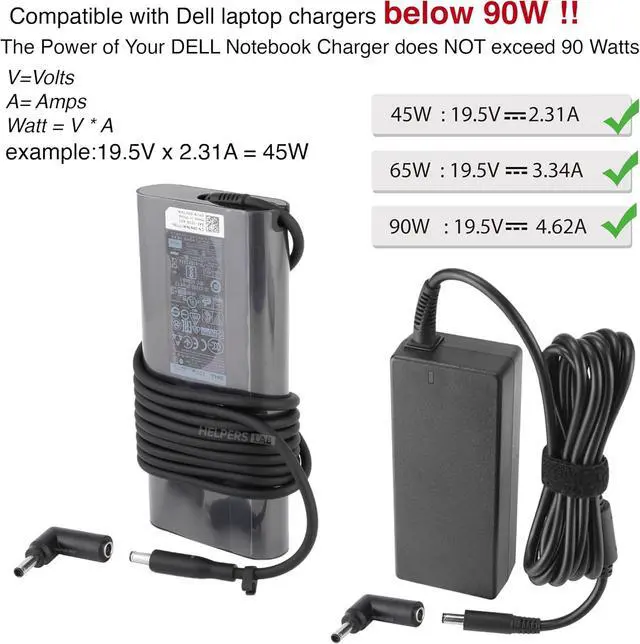 Alt view image 2 of 7 - 4.5 x 3.0 mm Right Angle 90-Degree Power Adapter Connector Converter for Dell Latitude; XPS; Vostro Laptop AC Charger Cord - 1 pcs