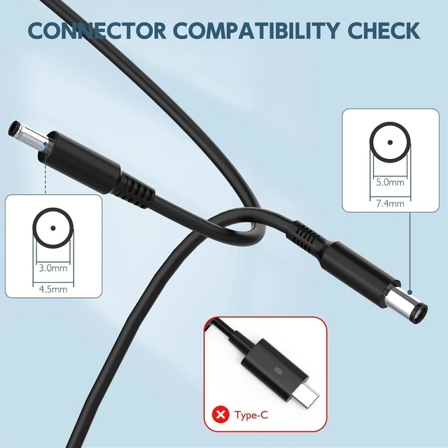 Alt view image 5 of 7 - ROLADA 65W 45W AC Adapter Charger Compatible with Dell