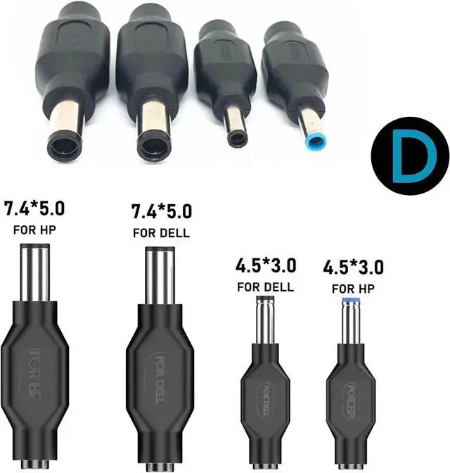 Alt view image 5 of 7 - Laptop DC Power Adapter Kits 41 PCS Universal 5.5 mm x 2.1 mm DC AC Power Adapter Tips Connector for Thinkpad Power Supply Plug Jack Sets