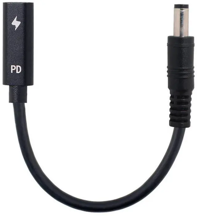 Alt view image 6 of 7 - chenyang USB C to DC 20V 5.5x2.1mm PD 65W Charge Cable Type-C Female Input to DC Output for Laptop