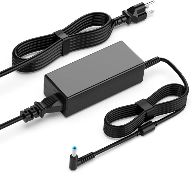 Main image of 65W Charger Compatible with HP Pavilion Spectre Envy X360 Zbook Elitebook Series and More, Blue Tip AC Adapter (4.5mm x 3.0mm)