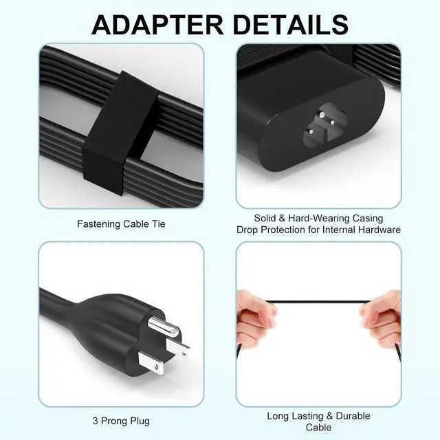 Alt view image 4 of 7 - 65W USB C Laptop Charger for Dell Pro 14 16 Plus Latitude