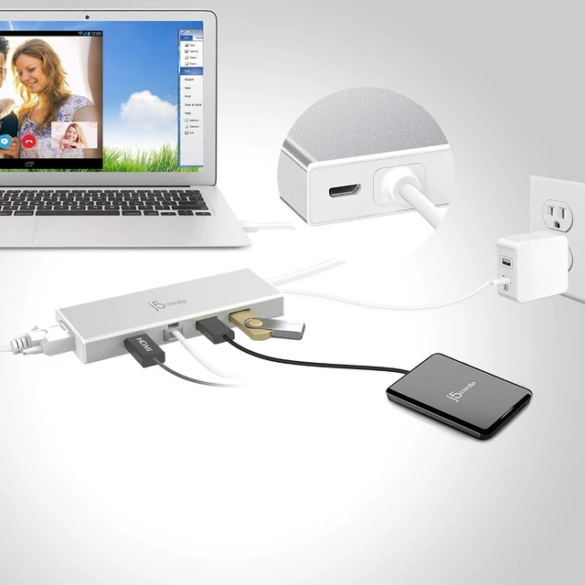 Alt view image 3 of 6 - J5Create JUD380 Station d'accueil USB 3.0 Pour PC