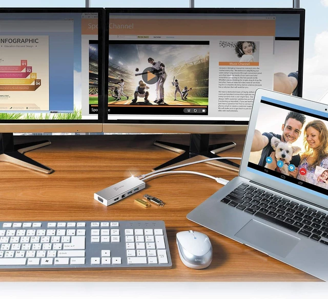 Alt view image 6 of 6 - J5Create JUD380 Station d'accueil USB 3.0 Pour PC