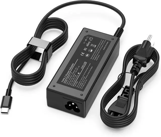 Main image of 65W Universal USB-C Laptop Charger, Compatible with Lenovo Dell HP chromebook Samsung Asus Acer Google Type C Power Cord