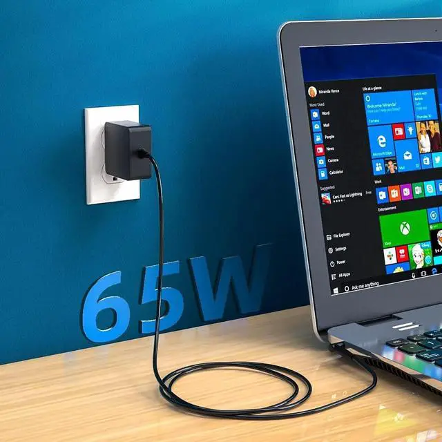 Alt view image 6 of 6 - Charger for Lenovo Laptop Computer 20V 3.25A 65W 45W Round Tip Power Supply AC Adapter for Lenovo IdeaPad 330-14, 330-15, 330-17, 510-15, 330s-14, 330s-15 & P/N: ADLX65CCGU2A 5A10K78761