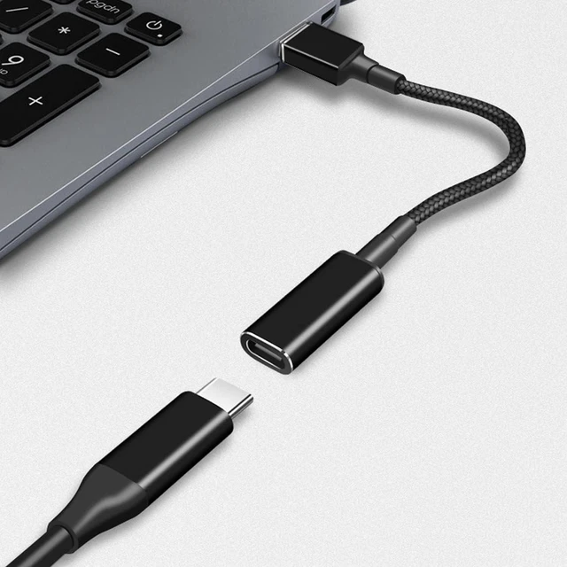 Alt view image 6 of 6 - USB C to Slim-Tip Laptop Charging Cable, USB-C Female to Slim-tip