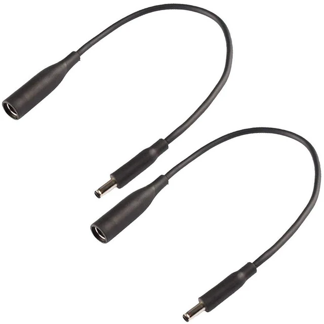 Main image of Dongle Tip Adapter Charger Cable for Dell Power Supply Female Old 7.4mm Big to Male New 4.5mm Fit D5G6M 57J49 331-9319 M3800 XPS 12 13 15 5930 18 1810 1820 Inspiron 11 13 14 15 17 (2PACK-11.8inch)