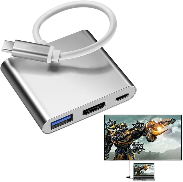 Main image of USB C to HDTV Multiport Adapter with 60w Charging Port,HD 4K Video