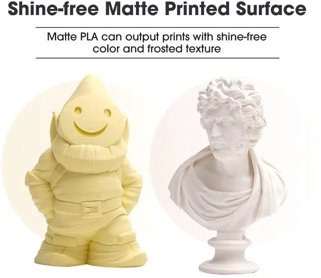 Alt view image 5 of 6 - eSUN Upgraded Matte PLA Filament 1.75mm, Excellent Adhesion Matte 3D Printer PLA Filament,1KG Spool 3D Printing Filament for 3D Printers, Paper Reel, Deep Black