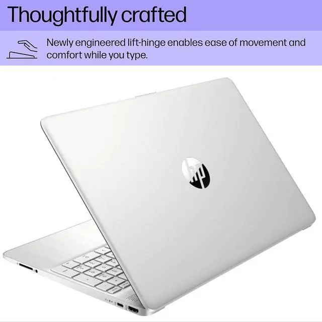 Alt view image 7 of 7 - HP Laptop Touchscreen, 15.6" HD Display, Intel Core i3-1215U Processor, 12GB RAM, 512GB SSD, Intel UHD Graphics, Wi-Fi, Bluetooth, Webcam, Media Card Reader, Numeric Keypad, Windows 11 Home, Silver