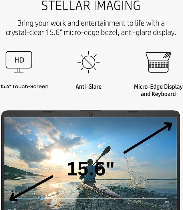 HP Laptop Touchscreen, 15.6 HD Display, Intel Core i3-1215U