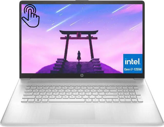 Main image of HP Laptop Touchscreen Computer, 15.6" FHD IPS Display, Intel Core i7-1255U, 16GB RAM, 512GB SSD, Intel Iris Xe Graphics, Numeric Keypad, Wi-Fi, Bluetooth, Media Card Reader, Windows 11 Home in S Mode