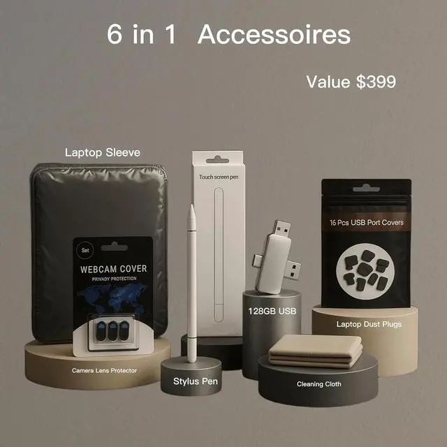 Alt view image 2 of 7 - HP 17.3" HD+ Touchscreen Laptop, Rose Gold, Intel Core i7-1355U, 32GB RAM, 1TB SSD, Backlit Keyboard, Fingerprint Reader, Wi-Fi 6, Windows 11 Pro