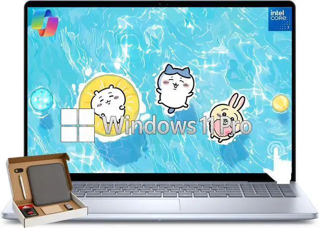 Main image of Dell Inspiron 16 Touchscreen Business Laptop Intel Core i7 150U 10-Core, 64GB DDR5, 1TB SSD, 16:10 FHD+ IPS, Windows 11 Pro, AI Copilot, Fingerprint Reader, Backlit Keyboard