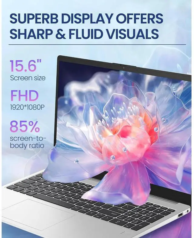 Alt view image 7 of 7 - HP 250 G10 Laptop Computer for Business, Intel Core i7-1355U, 16GB RAM, 512GB SSD, 15.6" FHD Display, Windows 11 Pro, Numeric Keypad, Webcam Privacy Shutter, Wi-Fi 6