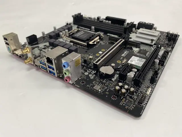 Alt view image 6 of 8 - B460M PRO4S/ac Asrock Intel B460 Socket LGA1200 DDR4 Hdmi Motherboard NO I/O Intel LGA1200 Motherboard