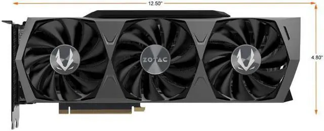 Alt view image 2 of 5 - ZOTAC GeForce RTX 3080 Ti 12GB GDDR6X Trinity OC PCI Express 4.0 ATX Video Card ZT-A30810J-10P