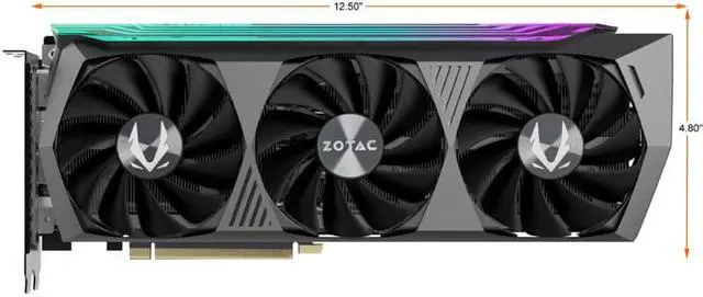 Alt view image 2 of 5 - ZOTAC GAMING GeForce RTX 3070 Ti AMP Holo 8GB GDDR6X 256-bit 19 Gbps PCIE 4.0 Gaming Graphics Card