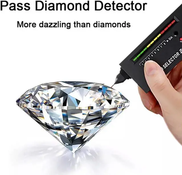 Alt view image 6 of 7 - 1 Carat D Color VVS1 Moissanite Men Rings S925 Sterling Silver Round Cut Diamond Engagement Rings for Men - Wedding Band Valentine's Day Birthday Gift with Certificate